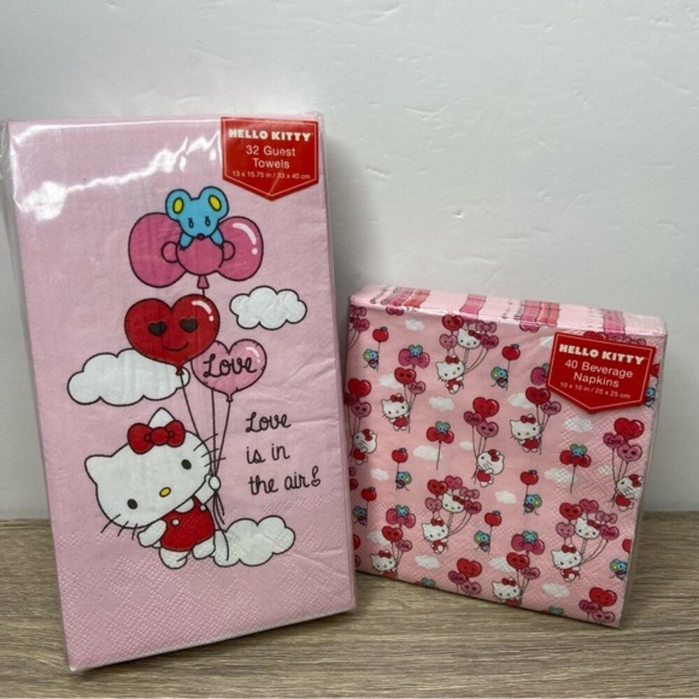 Hello Kitty Guest & Beverage Napkin Bundle NEW